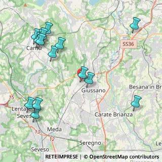 Mappa Via Giovanni Pascoli, 22060 Carugo CO, Italia (5.14)