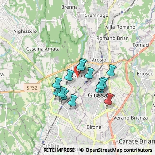Mappa Via Giovanni Pascoli, 22060 Carugo CO, Italia (1.34571)