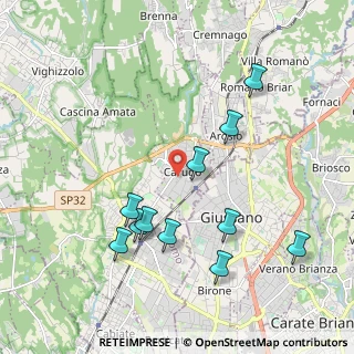 Mappa Via Giovanni Pascoli, 22060 Carugo CO, Italia (2.04455)