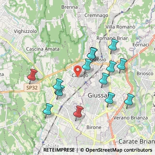Mappa Via Giovanni Pascoli, 22060 Carugo CO, Italia (1.92214)