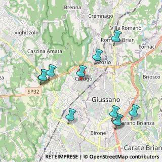 Mappa Via Giovanni Pascoli, 22060 Carugo CO, Italia (2.23)