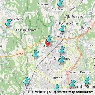 Mappa Via Giovanni Pascoli, 22060 Carugo CO, Italia (2.91091)
