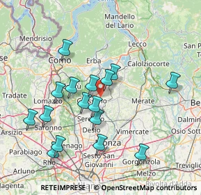Mappa Via delle Azalee, 20836 Briosco MB, Italia (14.56563)