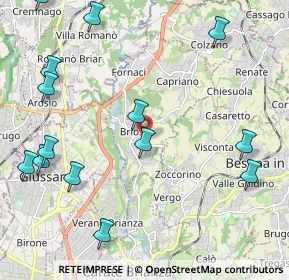 Mappa Via delle Azalee, 20836 Briosco MB, Italia (2.72071)