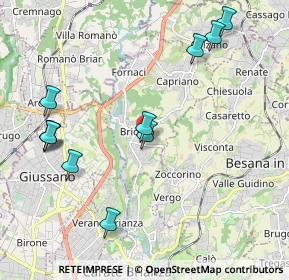 Mappa Via delle Azalee, 20836 Briosco MB, Italia (2.28)