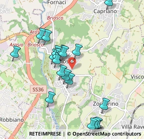 Mappa Via delle Azalee, 20836 Briosco MB, Italia (0.9955)