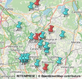 Mappa Via delle Azalee, 20836 Briosco MB, Italia (8.5105)