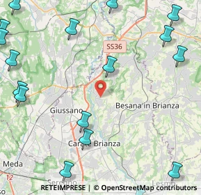 Mappa Via delle Azalee, 20836 Briosco MB, Italia (6.999)