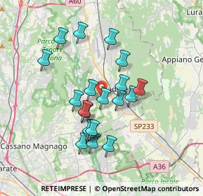Mappa Via Filippo Tommaso Marinetti, 21049 Tradate VA, Italia (3.0875)