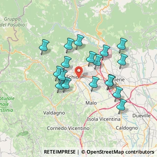 Mappa Via Aspromonte, 36015 Schio VI, Italia (6.50556)