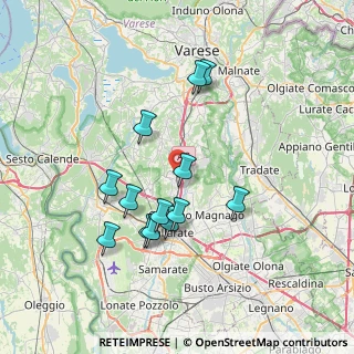 Mappa Via Dante, 21040 Jerago con Orago VA, Italia (6.63615)