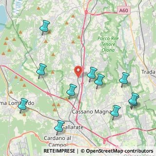 Mappa Via Dante, 21040 Jerago con Orago VA, Italia (5.02818)