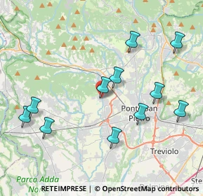 Mappa Via delle Fosse, 24030 Mapello BG, Italia (4.24909)