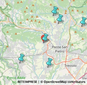 Mappa Via delle Fosse, 24030 Mapello BG, Italia (7.07929)