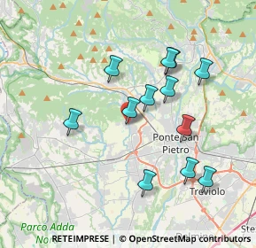 Mappa Via delle Fosse, 24030 Mapello BG, Italia (3.46167)