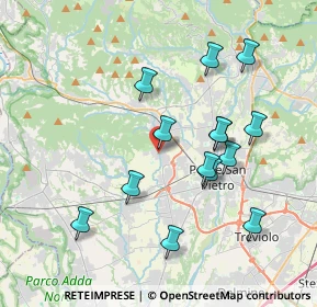 Mappa Via delle Fosse, 24030 Mapello BG, Italia (3.69429)