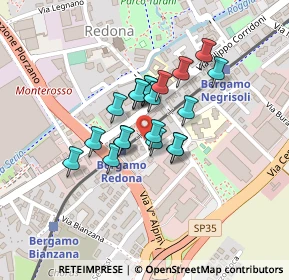 Mappa Via Calzecchi Onesti, 24124 Bergamo BG, Italia (0.144)