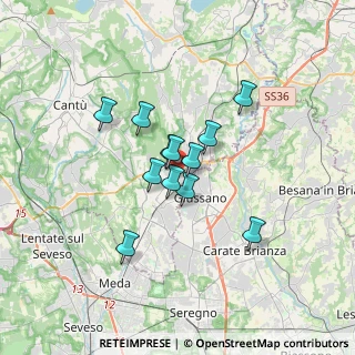 Mappa Via Enrico Toti, 22060 Carugo CO, Italia (2.405)
