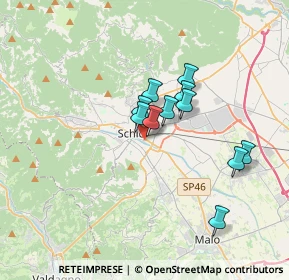 Mappa Via Venezia civico, 36015 Schio VI, Italia (2.62091)