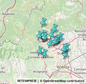 Mappa Via Venezia civico, 36015 Schio VI, Italia (8.84833)