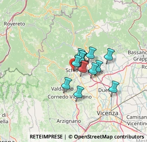 Mappa Via Venezia civico, 36015 Schio VI, Italia (7.42308)