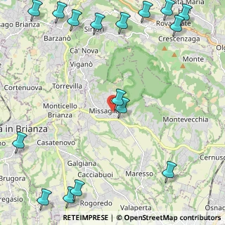 Mappa Via Giuseppe Garibaldi, 23873 Missaglia LC, Italia (3.34938)