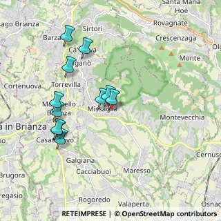 Mappa Via Giuseppe Garibaldi, 23873 Missaglia LC, Italia (1.83727)