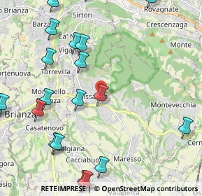 Mappa Via Giuseppe Garibaldi, 23873 Missaglia LC, Italia (2.7935)