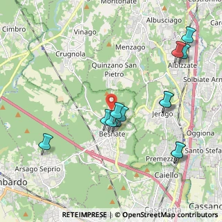 Mappa Via Arianna, 21010 Besnate VA, Italia (2.08692)