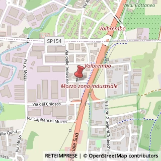 Mappa Via del Commercio,  3, 24030 Mozzo, Bergamo (Lombardia)