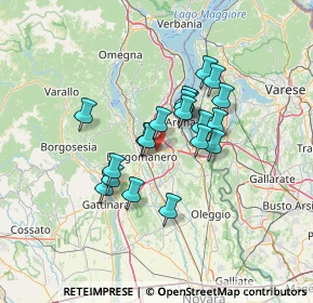 Mappa Corso Giuseppe Garibaldi, 28013 Gattico NO, Italia (10.0645)