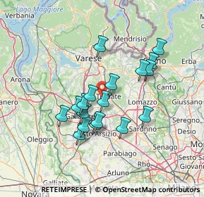Mappa 21050 Lonate Ceppino VA, Italia (11.73833)