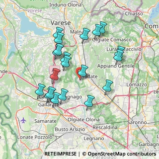 Mappa 21050 Lonate Ceppino VA, Italia (7.2545)