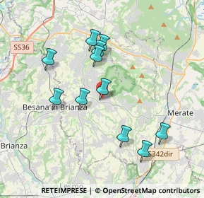 Mappa Via Conciliazione, 23873 Missaglia LC, Italia (3.46455)