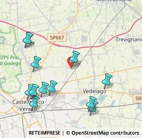 Mappa Via Boscalto, 31050 Vedelago TV, Italia (4.67167)