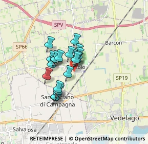 Mappa Via Boscalto, 31050 Vedelago TV, Italia (1.126)