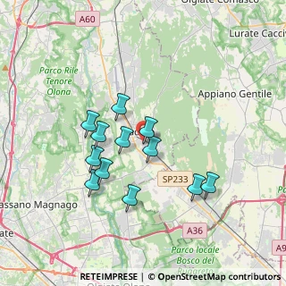 Mappa Via Chiesa Damiano, 21049 Tradate VA, Italia (3.115)