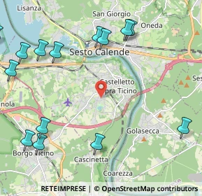 Mappa Via Montale, 28053 Castelletto sopra Ticino NO, Italia (2.87786)