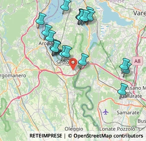 Mappa Via Eugenio Montale, 28053 Castelletto sopra Ticino NO, Italia (7.994)