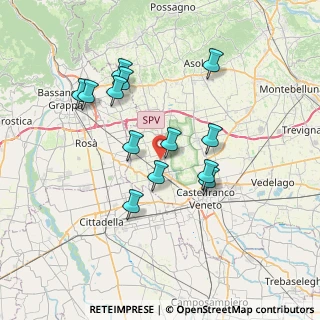 Mappa Via Brentelle, 31037 Loria TV, Italia (6.60692)