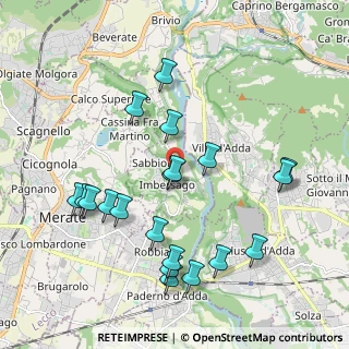 Mappa Via Cesare Cantù, 23898 Imbersago LC, Italia (2.099)