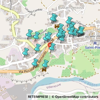 Mappa Rue C. Gex, 11010 Saint-pierre AO, Italia (0.224)