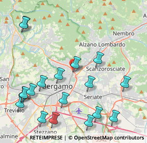 Mappa Via Molino Baertsch, 24124 Bergamo BG, Italia (5.14444)