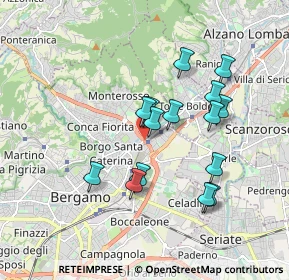 Mappa Via Molino Baertsch, 24124 Bergamo BG, Italia (1.582)