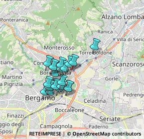 Mappa Via Molino Baertsch, 24124 Bergamo BG, Italia (1.2975)