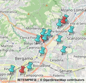 Mappa Via Molino Baertsch, 24124 Bergamo BG, Italia (1.86071)