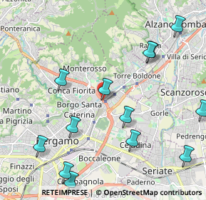 Mappa Via Molino Baertsch, 24124 Bergamo BG, Italia (2.54846)