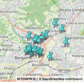 Mappa Via Molino Baertsch, 24124 Bergamo BG, Italia (1.4235)