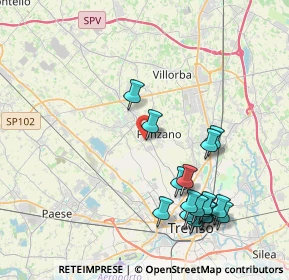 Mappa Via Divisione Folgore, 31050 Ponzano Veneto TV, Italia (4.48412)