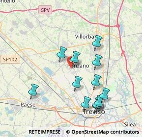 Mappa Via Divisione Folgore, 31050 Ponzano Veneto TV, Italia (3.77583)